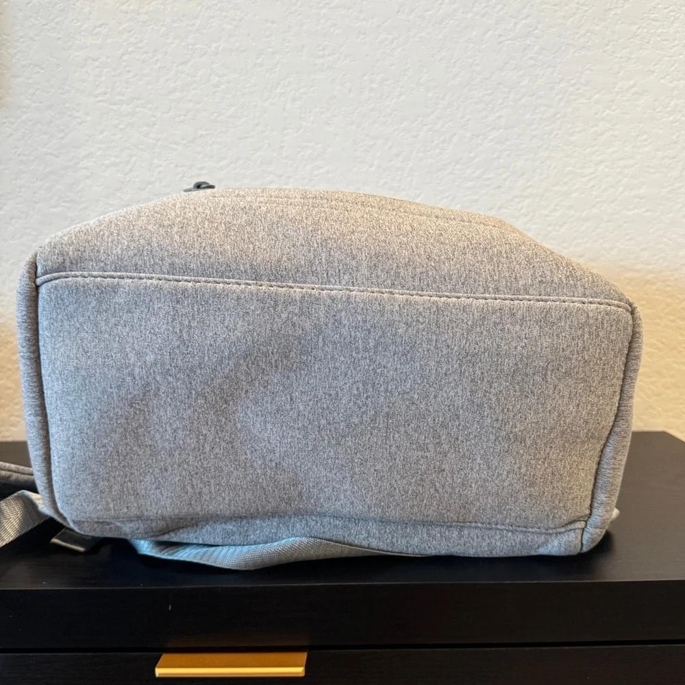 Heather Grey Neoprene Diaper Backpack | Dagne Dover Indi Style Travel Bag - Picture 7 of 10